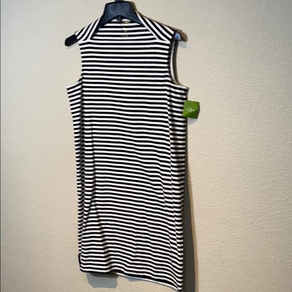 Kate Spade New York Broome Street Stripe Everyday  Shift Dress Black Multi Small - Picture 4 of 7